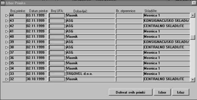 Izbor primke